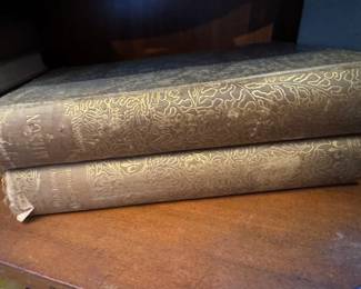 T.Y. Crowell Gilt Decorated Cloth Bindings - Milton and Lorna Doone