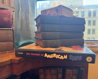 Paper and Cloth Book Lot with Charles Dee Sharp Toy Reference Guide