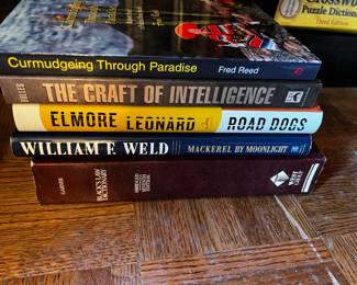 Stack of Five Mixed Genre Books Including Black's Law Dictionary