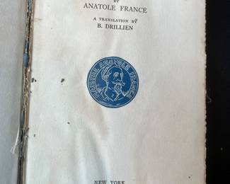 $25, Monsieur Bergeret in Paris Anatole France 1922 Dodd Mead Hardcover Book Translation B Drillien