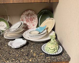 Mixed Lot of Ceramic Dinnerware and Novelty Figurine