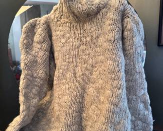 $225, Celine Handmade Chunky Knit Alpaca Sweater
