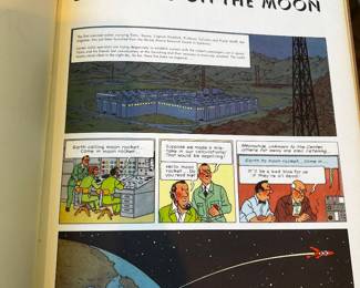 Hergé "Explorers on the Moon" Tintin Graphic Novel English Edition