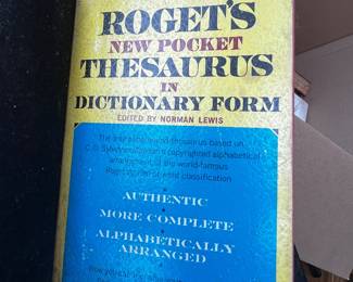 Roget's New Pocket Thesaurus in Dictionary Form, Edited by Norman Lewis