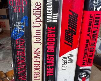 Lot of 5 Fiction and Non-Fiction Books — Lee Child, John Updike