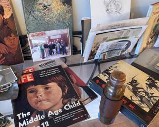 1972 Paper LIFE Magazine 'The Middle-Age Child' & Art Books