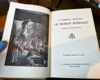 $40, Of Human Bondage by W Somerset Maugham Hardcover Twentieth Century Classics Edition Book