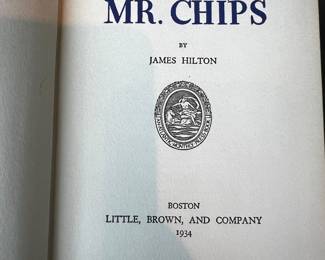 $35, Goodbye Mr Chips James Hilton 1934 Little Brown and Company Hardcover Classic Novel