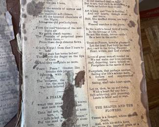 Henry Wadsworth Longfellow Voices of the Night-Leather Bound Painted Rose Book