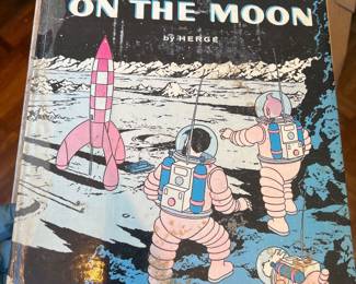 Hergé Explorers on the Moon Tintin Softcover Graphic Novel