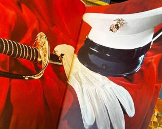 US Marine Corps Commemorative Photography Book — NCO Sword & Dress Cover