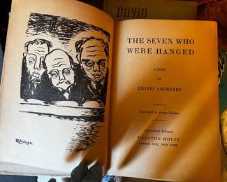 $50, The Seven Who Were Hanged Leonid Andreyev Halcyon House Illustrated Hardcover