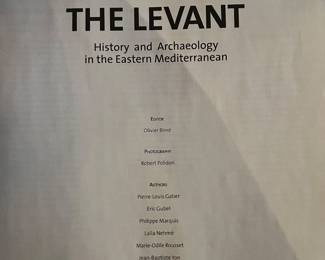 The Levant History & Archaeology Eastern Mediterranean Reference Book