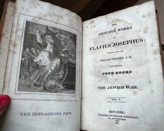 Printed Book — 1824 Flavius Josephus Vol. V New York