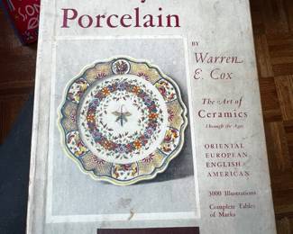 $60, The Book of Pottery and Porcelain Warren E Cox 1944 Crown Publishers Illustrated Ceramics Reference Book with Dust Jacket