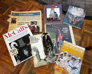 1960s-1990s Mixed Print Ephemera Lot — Magazines, Newspapers, and Programs