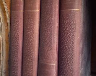 $150 (set4), James Fenimore Cooper Collected Works Pebbled Leather Bound Classic American Literature Set