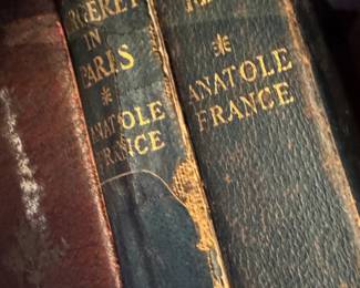 $90 (set 2), Anatole France Works Leather Bound Book Set Classic French Literature Decorative Library Collection