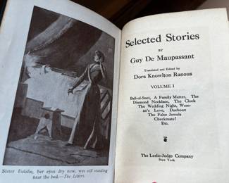 Clothbound Hardcover Book — 1912 Guy de Maupassant Selected Stories Vol. I