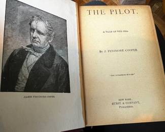 $50 (set 2), The Pathfinder and The Pilot J Fenimore Cooper Hurst & Company Hardcover Set Classic Adventure Novels