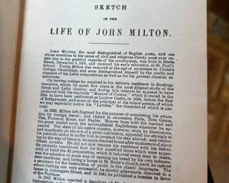 Printed Bound Book — John Milton Works by Syndicate Trading Company
