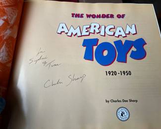 $40, The Wonder of American Toys 1920-1950 by Charles Dee Sharp Hardcover Book