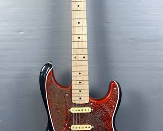 2019 Fender Southern Belle Stratocaster Electric Guitar, Customized, Leather Look Body, Numbered 1/1, With Certificate Of Authenticity, In Matching Case