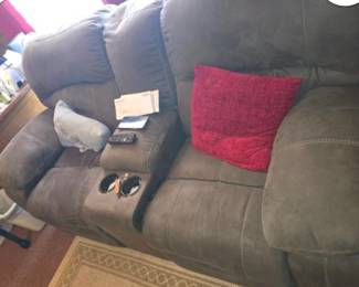 Love Seat with Dual Recliners