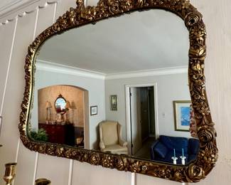 Beautiful gold mirror.