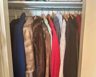 Vintage fur coats and jackets.