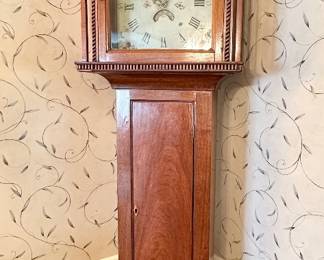 Antique grandfather clock.
