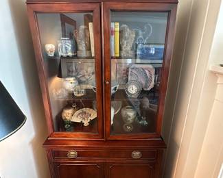 Mahogany cabinet.