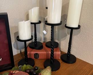 Black Candlesticks, LED Candles