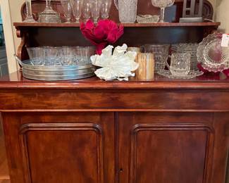 Antique Carved Top Sideboard