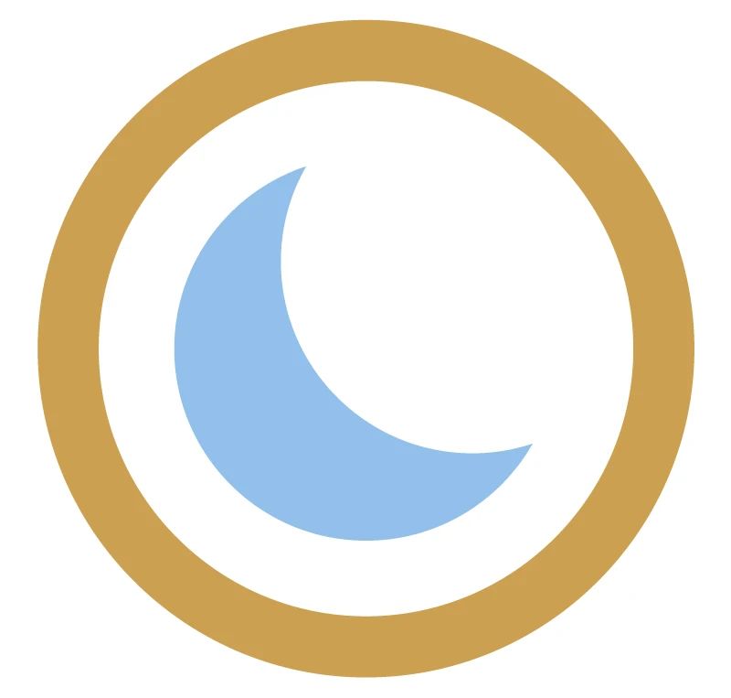 Blue moon Circle Icon