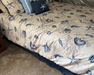 Full size bed frame and mattress