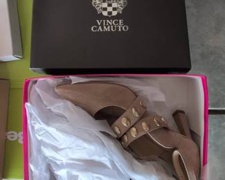 Vince Camuto Krellen Suede Ankle Strap Heels