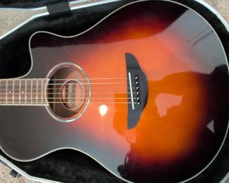 Yamaha APX Thinline Cutaway AcousticElectric Guitar fourth image