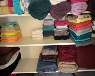Assorted Rolled and Folded Towels