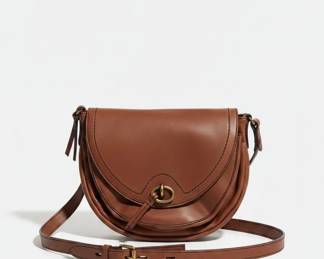Ana a New Approach Brown Leather Shoulder Bag