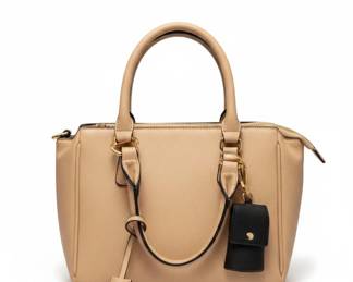 Womens Faux Leather Satchel Handbag second image