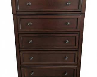 Ashley Furniture Porter Drawer Chest in Rustic Brown
