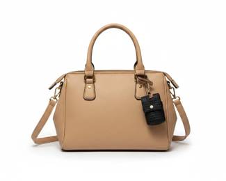 Womens Faux Leather Satchel Handbag