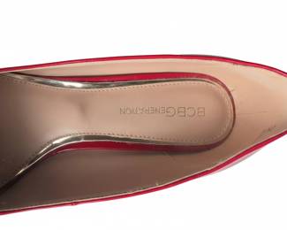 BCBGeneration Womens Red Patent Leather Stiletto Heels second image