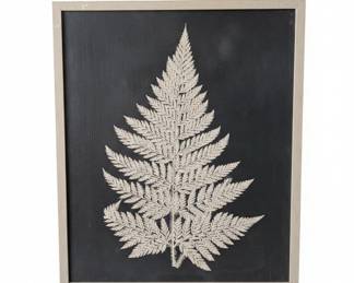 Framed Fern Silhouette Print