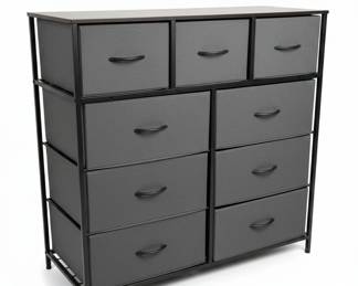 WLIVE Drawer Fabric Dresser with Metal Frame