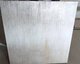 Glitter and Textured Silver Wall Art Panel