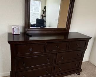 Millennium by Ashley Porter Rustic Brown Dresser and Mirror