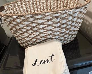 Woven Laundry Baskets with Liners second image