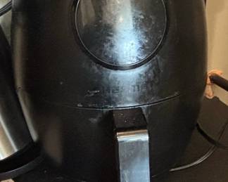 Stainless Steel Electric Kettle and Black Deep Fryer second image